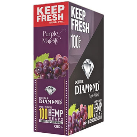 Double Diamond Hemp Wraps Purple Majesty