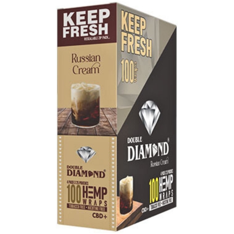 Double Diamond Hemp Wraps Russian Cream