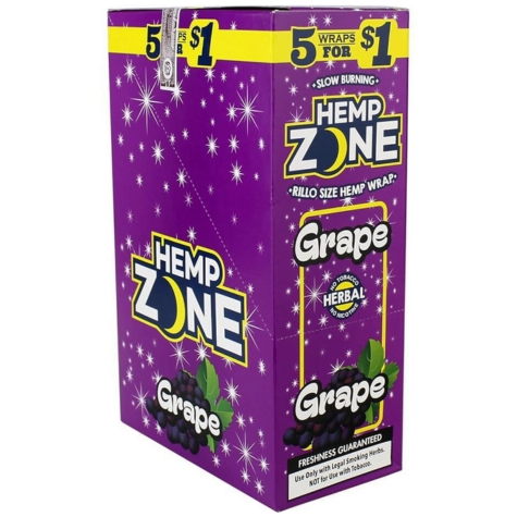 Hemp Zone Wraps Grape