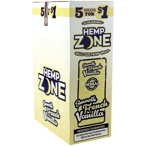 Hemp Zone Wraps Smooth French Vanilla