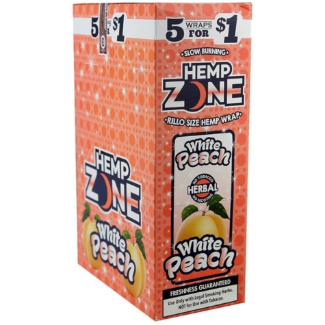 Hemp Zone Wraps White Peach