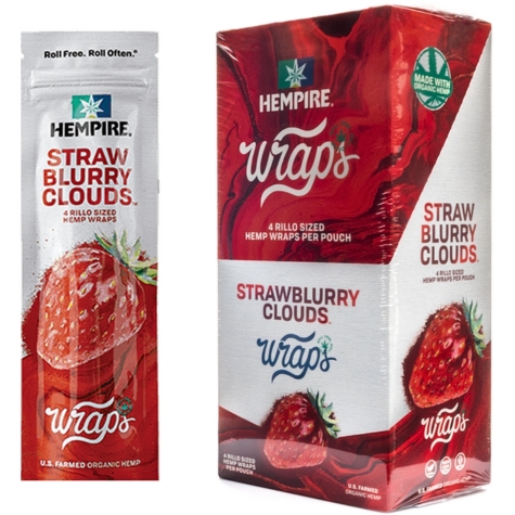 Hempire Hemp Wraps Straw Blurry Clouds