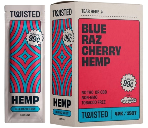 Twisted Hemp Blue Raspberry Cherry