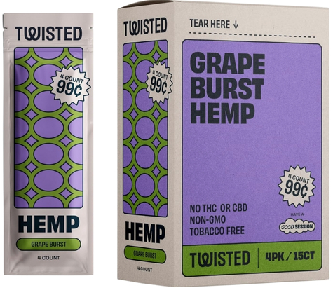 Twisted Hemp Grape Burst