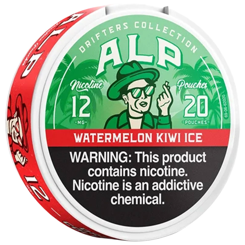 ALP Drifters Nicotine Pouches Watermelon Kiwi Ice 12mg 5ct