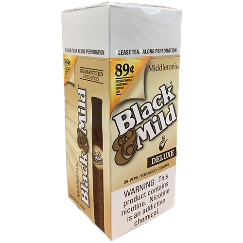 Black and Mild Deluxe Cigars 25ct Box Bluegrass Tobacco