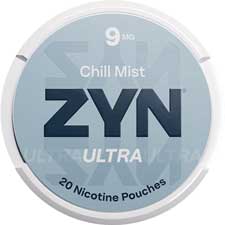 ZYN Ultra Nicotine Pouches Chill Mist 9mg 5ct