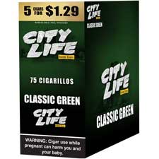 City Life Cigarillos Classic Green 15ct
