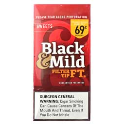 Black and Mild Filter Tip Sweets Cigars 30ct Box