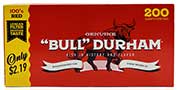 Bull Durham PP Cigarette Tubes Regular 100s 200ct