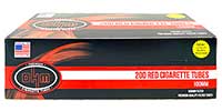 OHM Cigarette Tubes Red 100 200 ct