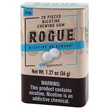 Rogue Nicotine Gum Peppermint 4mg 5 Pack
