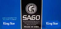 Sago Cigarette Tubes Light 200ct Box