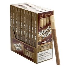 Black and Mild Wine Wood Tip Cigars 10 5pks