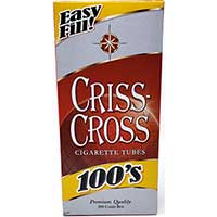 Criss Cross Red 100 Cigarette Tubes 200ct