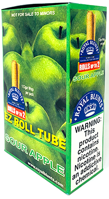 Royal Blunts EZ Roll Tube Sour Apple 25ct Box 