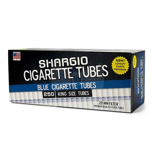 Shargio Blue King Size Cigarette Tubes 250ct