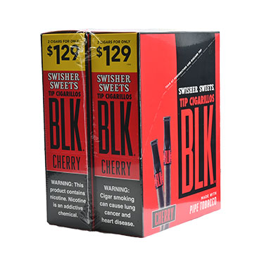 Swisher Sweets BLK Cherry Tip Cigarillos 30ct