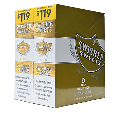 Swisher Sweets Cigarillos Gold 30ct 2pk